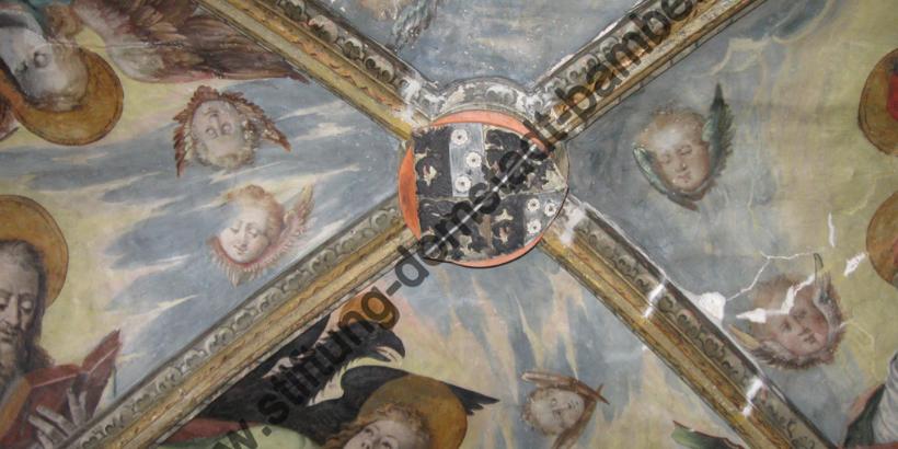Malereien im Gewölbe der Andreaskapelle