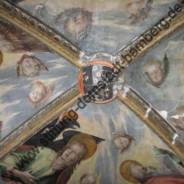 Malereien im Gewölbe der Andreaskapelle